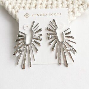 Authentic Kendra Scott Melody Silver Hoop Earrings